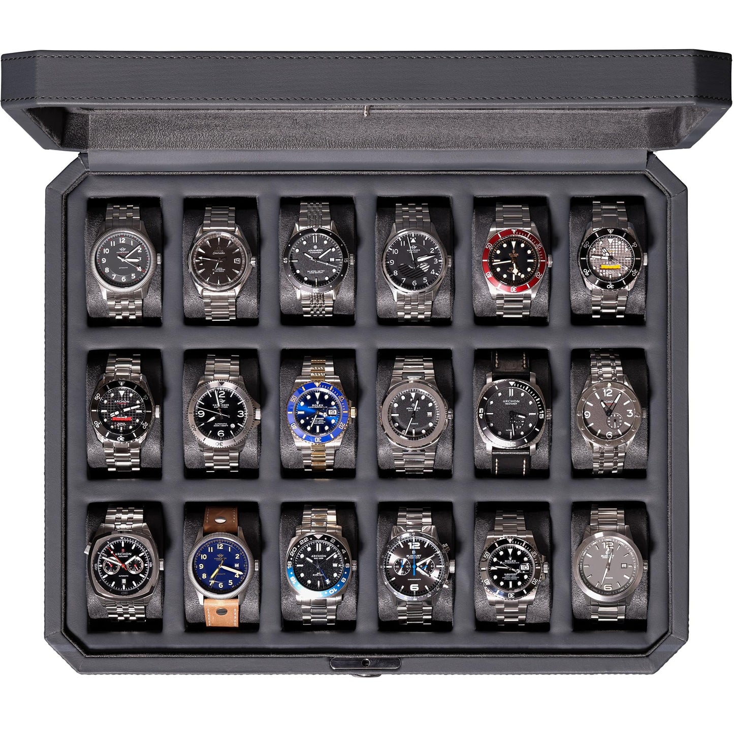 Rothwell 18-Slot Luxury Watch Box
