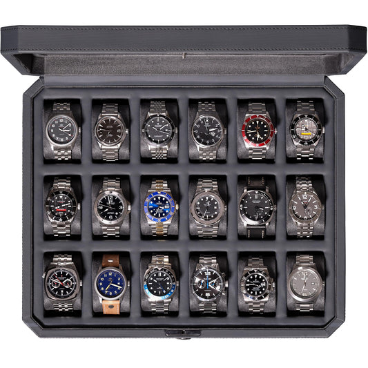 Rothwell 18-Slot Luxury Watch Box